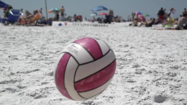 Una escena en una playa típica de Florida — Vídeos de Stock