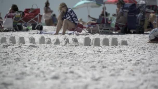 Una escena en una playa típica de Florida — Vídeos de Stock