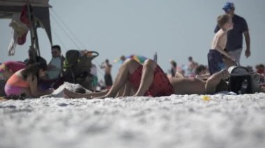 Tipik bir Florida plaj sahnesinde