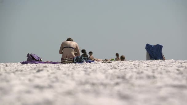 Scena na plaży na Florydzie typowe — Wideo stockowe