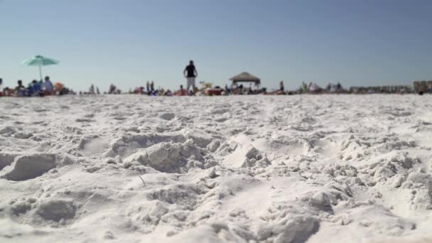 Una escena en una playa típica de Florida — Vídeo de stock