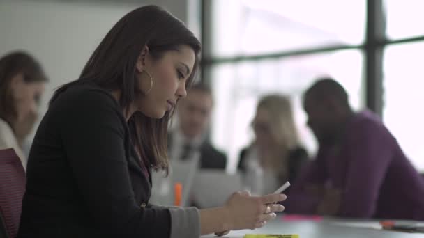 Una escena de una reunión de negocios — Vídeos de Stock