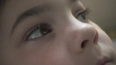 Bir çocuğun bir görsel medya eğlence dalmış sayısı.