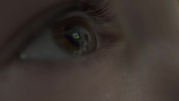 Vues d'un enfant absorbé dans un divertissement médiatique visuel .