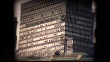 Bir tekne orta 1960 yılında New York şehir manzarası görünümünü