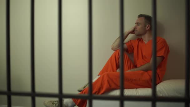 View of an inmate in prison