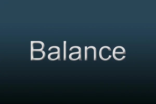 Koncepcja równowagi zrozumieć koncepcję finansowych — Zdjęcie stockowe