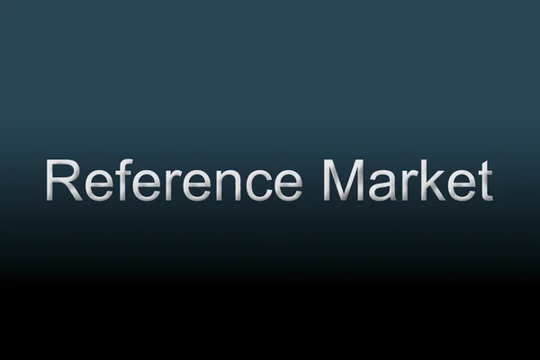 Referentie markt Concept — Stockfoto