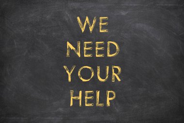 Metin tahtasıyla yardımına ihtiyacımız var.