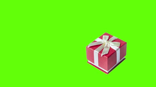 Pacchetto Regalo Sfondo Verde — Video Stock