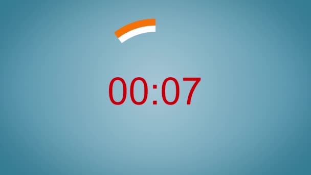 Geanimeerde Countdown Timer Betekent Een Concept — Stockvideo