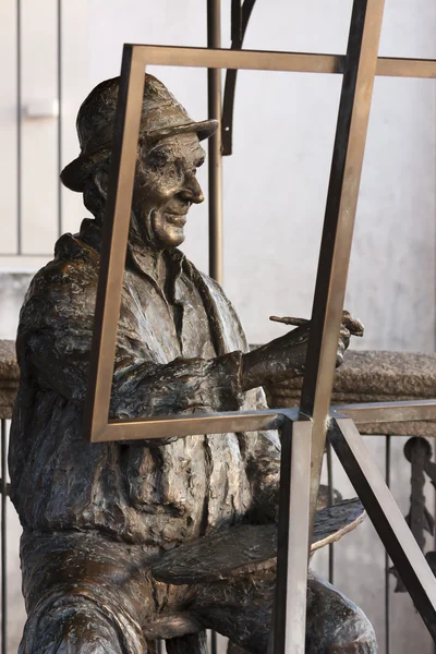 Statue of a painter — Stock Photo, Image