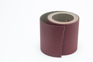 Abrasive paper tape in roll clipart