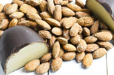 Kaplı badem ezmesi çikolata