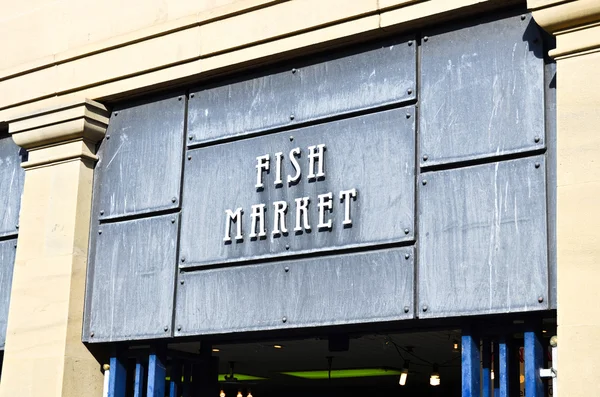 Fish market sign