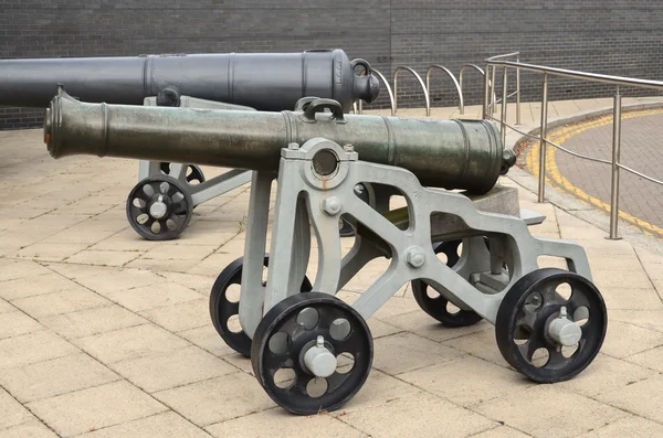 Old cannon inside museum — Stock Photo, Image