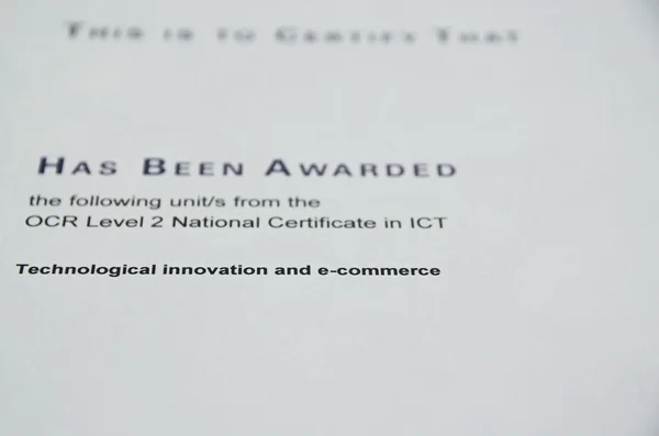 Certificado concedido — Foto de Stock