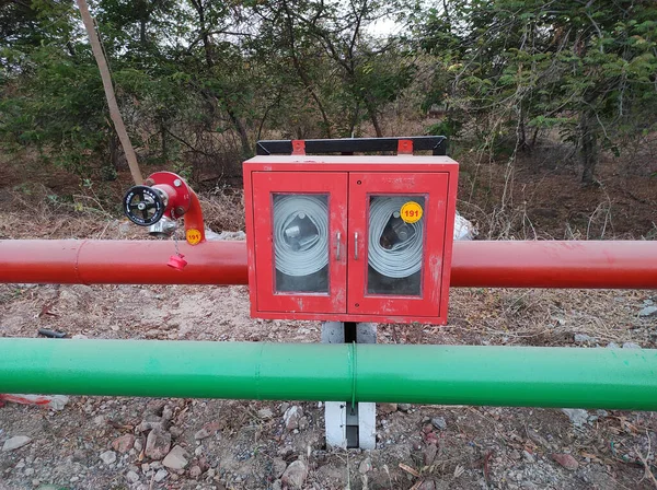 Les Couleurs Indiquent Capacité Nominale Débit Eau Cette Bouche Incendie — Photo