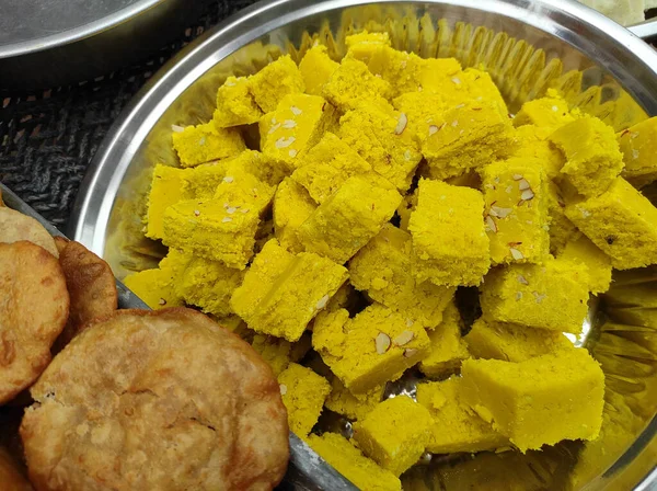 Gujarat Village Dudhpak Food Items Photos — 图库照片
