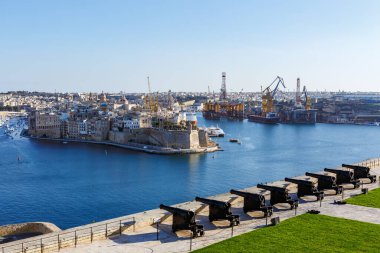 Valletta 'dan Malta Limanı Görünümü