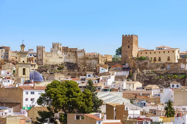 Panoramic View Bunol Its Castle Valencia Spain — Stock Photo, Image