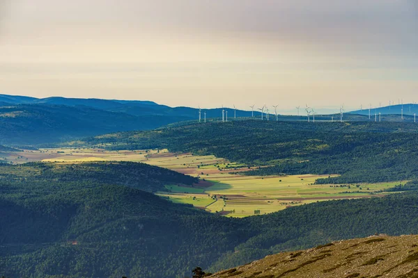 Landwirtschaftliches Tal Javalambre Region Teruel Spanien Frühling Frische Und Heide — Stockfoto