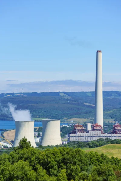 Usina Térmica Para Produção Eletricidade Ambiente Natural Como Pontes Garcia — Fotografia de Stock