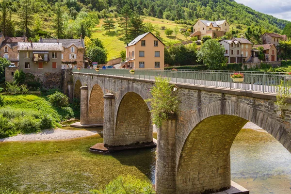 Ponte Sobre Rio Tarn Gorges Tarn França — Fotografia de Stock