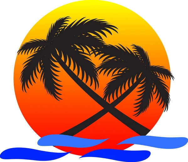 Yaz gün batımı ve deniz