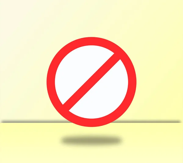 Sinal Proibição Ícone Web Desenho Vetorial — Vetor de Stock