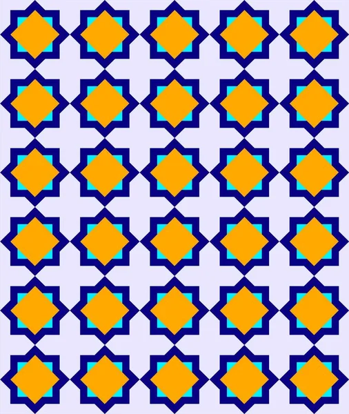 Arabo Geometrico Sfondo Modello Islamicomodello Ornamentale Senza Cuciture Sfondo Astratto — Vettoriale Stock