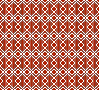 Geometrik kiremit deseni tekrarlanıyor. Kusursuz bir arka plan, Arapça mozaik süs. Tekstil, palyaço, halı, warp, kitap kapağı, giysiler için mozaik dokusu.