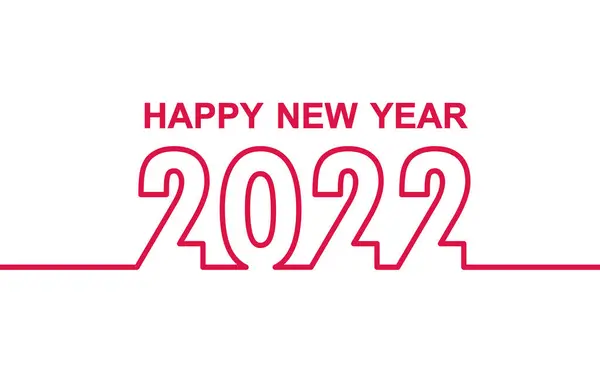 Mutlu yıllar 2022 Tasarım Şablonu. Resim kullanılmaya hazır.
