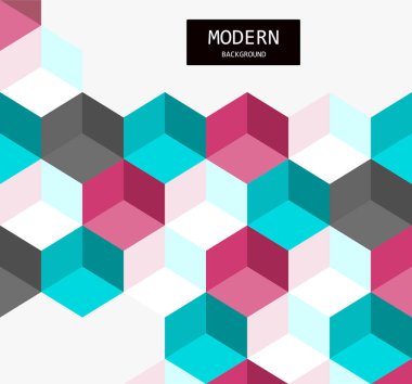 Altıgen ızgara vektör arkaplanı. Renkli doku. Modern sanat eserleri. Renkli resim.