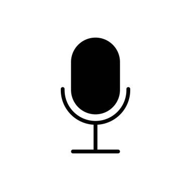 mikrofon simgesi. vektör illüstrasyonu .