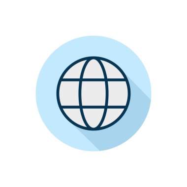 Küre Vektörü simgesi. Vektör illüstrasyonu.