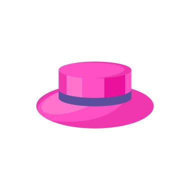 Şapka ikonu. Tasarım için vektör konsepti çizimi.