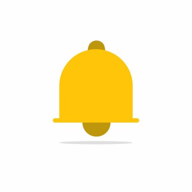 Bell Simgesi. Web sitesi tasarımın için uyarı sembolü. Vektör illüstrasyonu.
