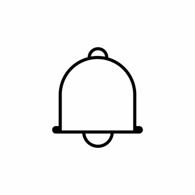 Bell Simgesi. Web sitesi tasarımın için uyarı sembolü. Vektör illüstrasyonu.