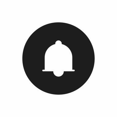 Bell Simgesi. Web sitesi tasarımın için uyarı sembolü. Vektör illüstrasyonu.