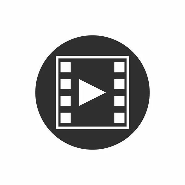 Video sembolünü oynat. Vektör illüstrasyonu.