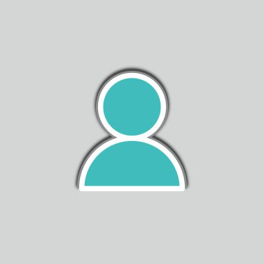 kullanıcı simgesi vektör logo şablonu tasarım elemanı. Vektör illüstrasyonu.