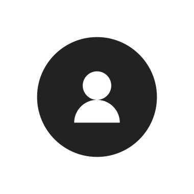 kullanıcı simgesi vektör logo şablonu tasarım elemanı. Vektör illüstrasyonu.