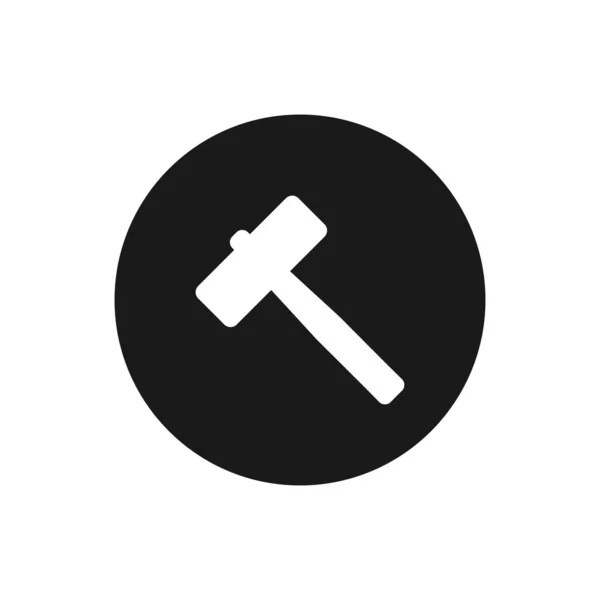 Hammer Symbol Logo Vektorillustration — Stockvektor