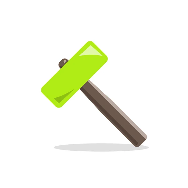 Hammer Icon Logo Vector Illustration — Stock Vector