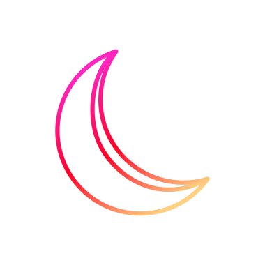 Ay simgesi. işaret tasarımı. Vektör İllüstrasyonu.