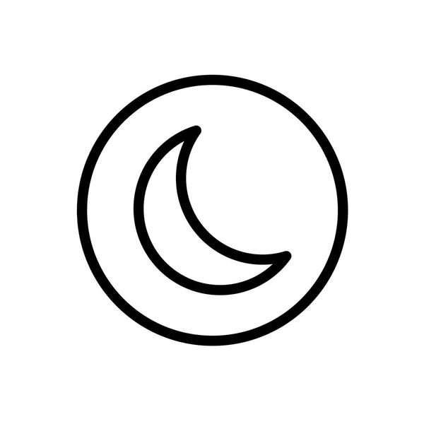 Icono Luna Diseño Signos Ilustración Vectorial — Vector de stock