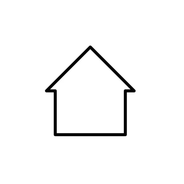 Значок Дома Кнопка Домашней Страницы Сайта Элемент Дизайна Логотипа Векторная — стоковый вектор