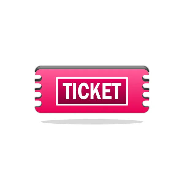 Ticket Icon Sign Design Vector Illustration — Stock Vector