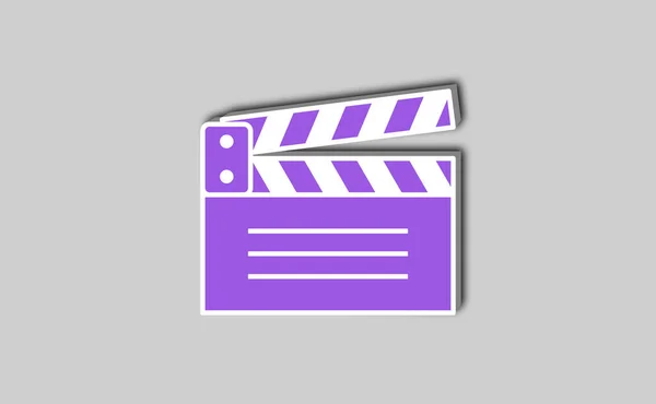 Movie Clapper Board Vector Illustration — Stock Vector